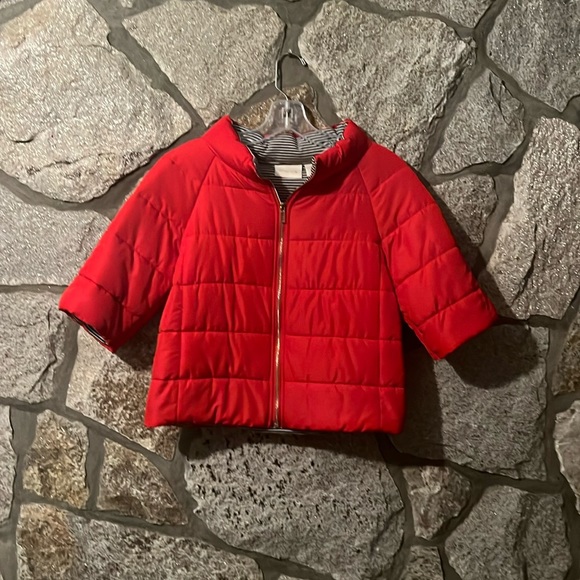 Chico's Crop Sleeve Puffer Jacket - Picture 3 of 6